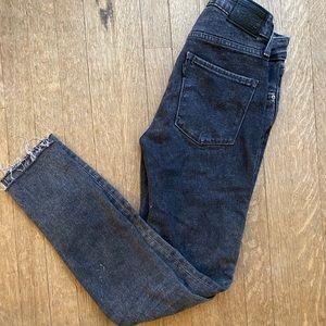 Levi’s Raw Hem Black Denim